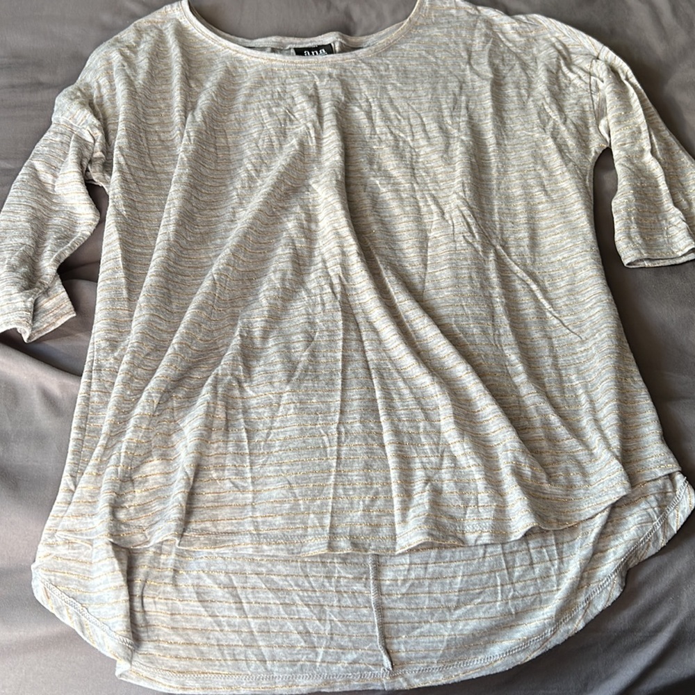 Gorgeous Gold and Grey ANA top